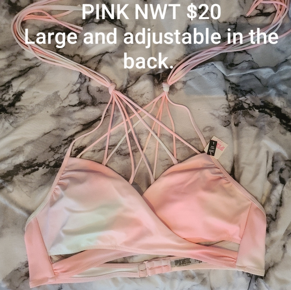 PINK bikini top